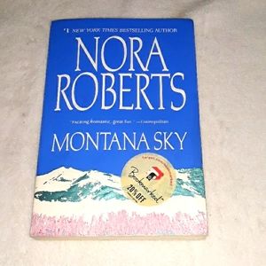 Vintage Nora Roberts Montana Sky paperback book Copyright 1996 book